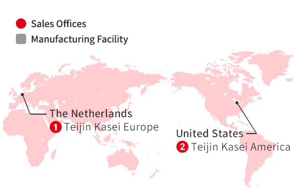 Sales offices and manufacturing facilities